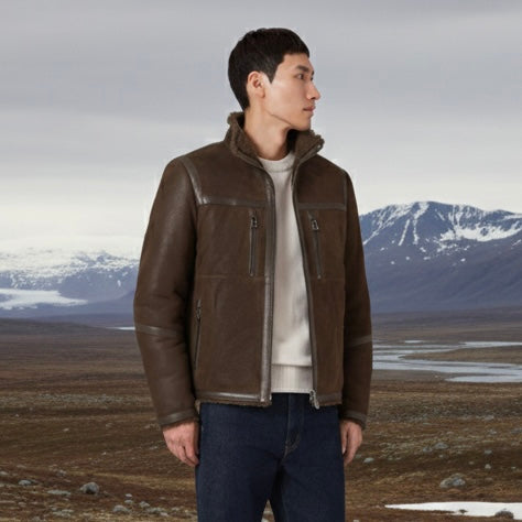 Tundra Brown  Jacket  Lightweight Shearlin