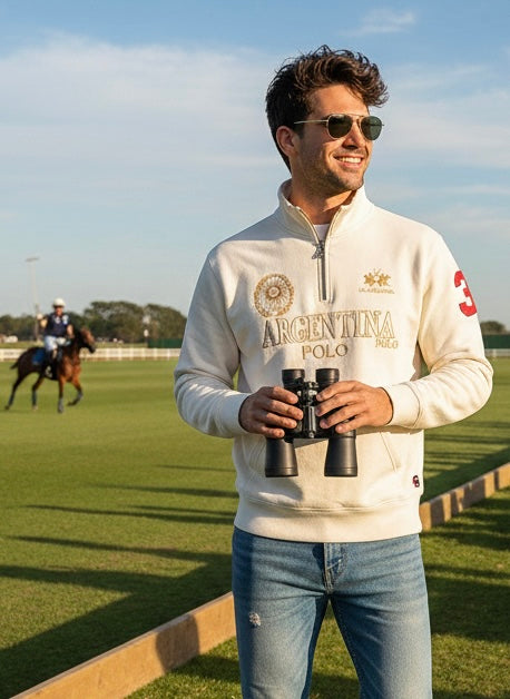 Half-zip Sweatshirt with patch - Battista