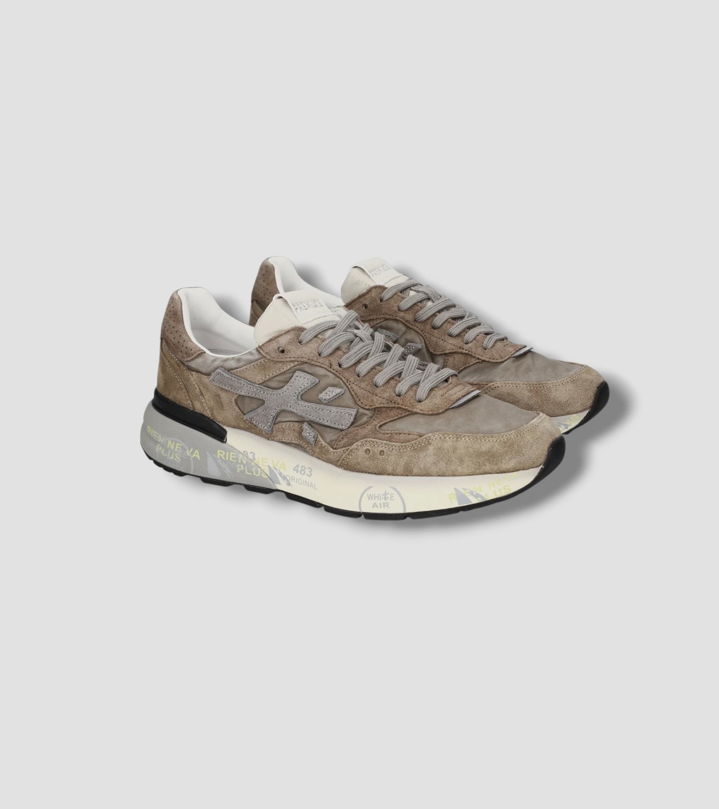 Sneakers Mick 0.1 8437 Beige and Taupe