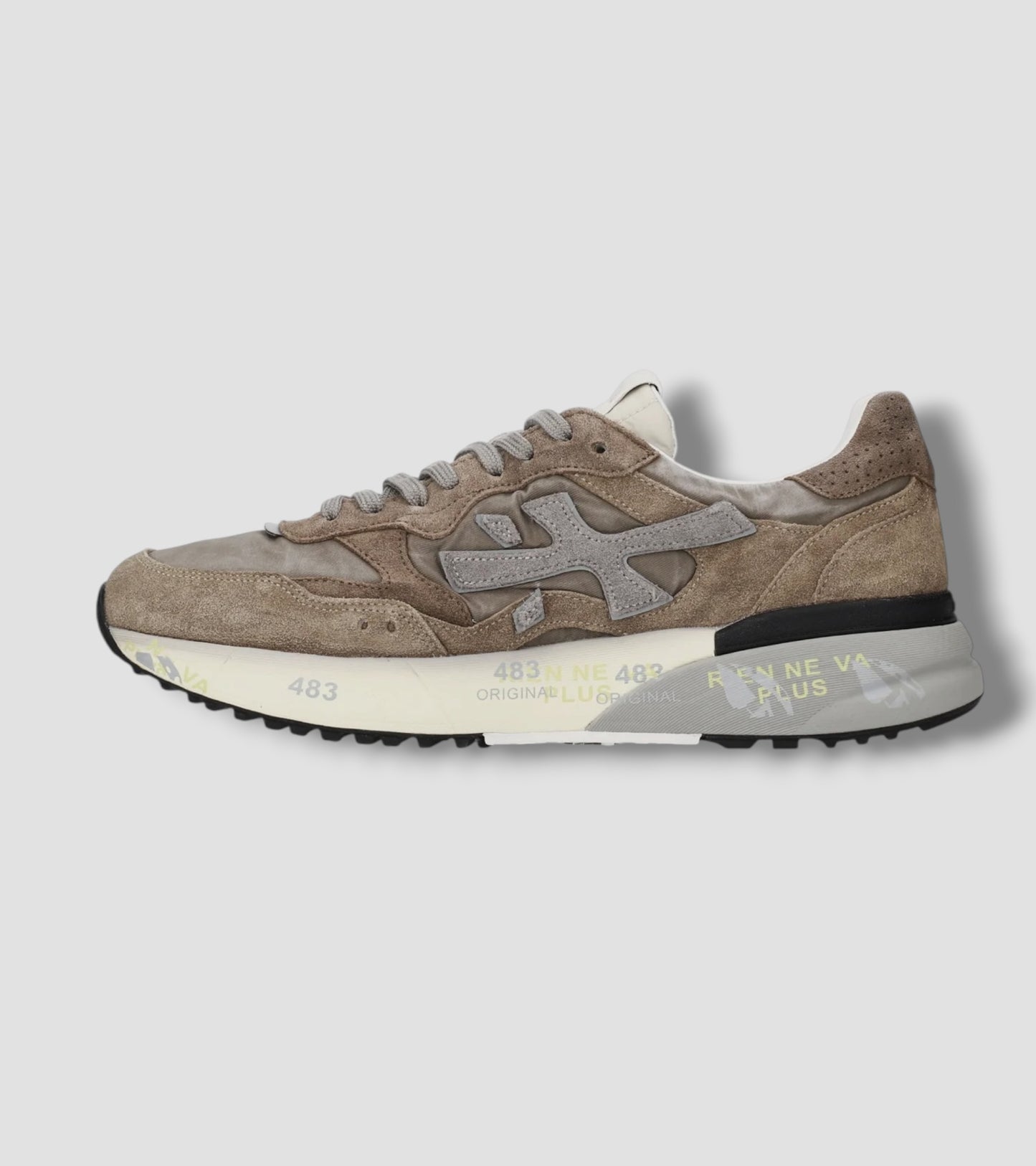 Sneakers Mick 0.1 8437 Beige and Taupe