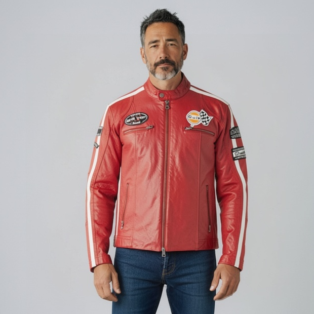 Red  Biker