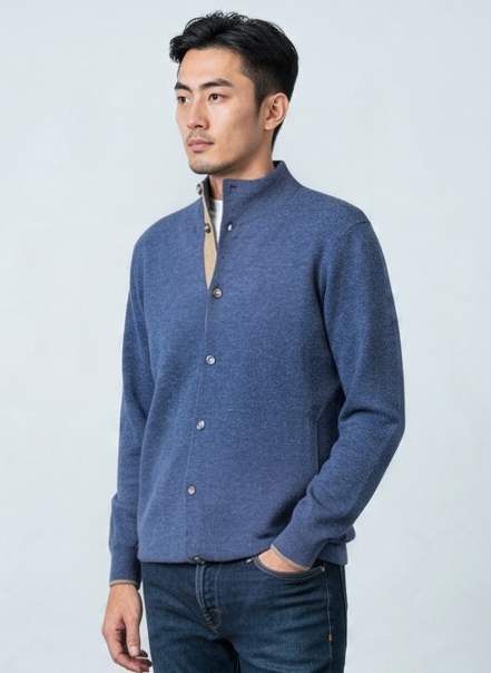 Dave Merino’s Light Blue Cardigan Buttons - Vaturi