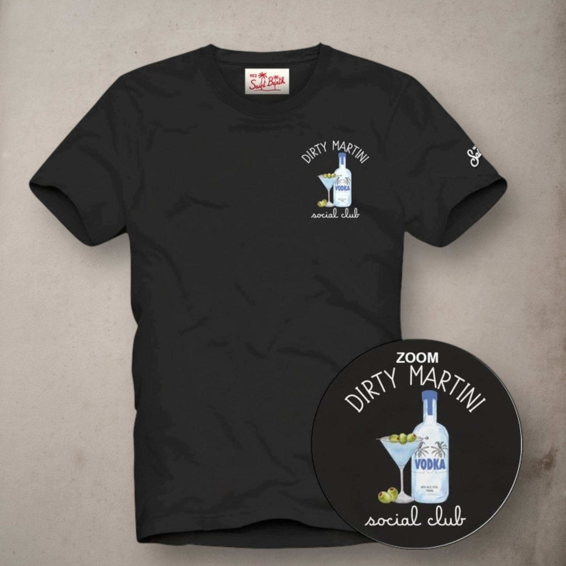 T-Shirt  Dirty  Social  Martini - Vaturi