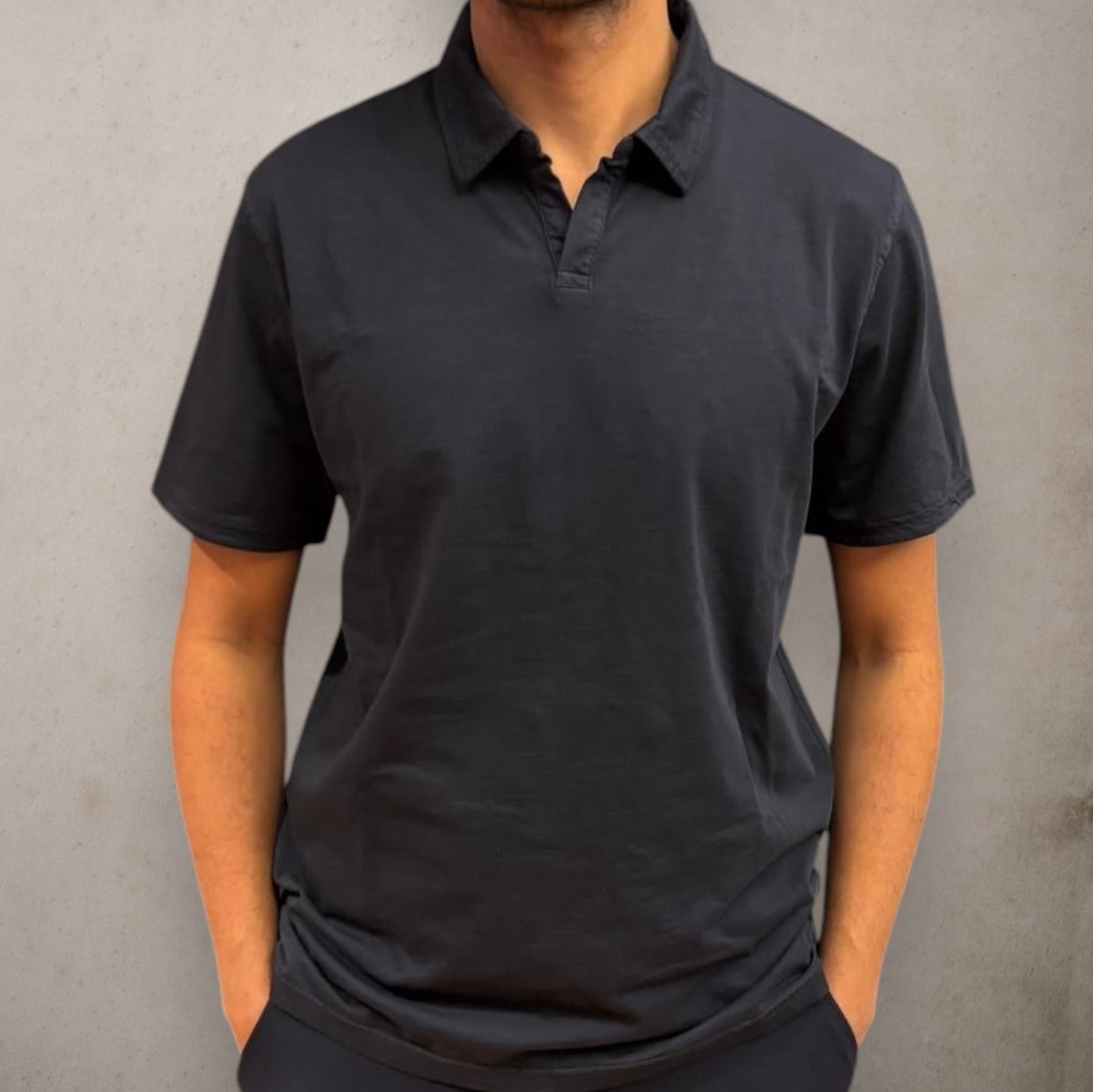 Polo Shirt Navy No Buttoms