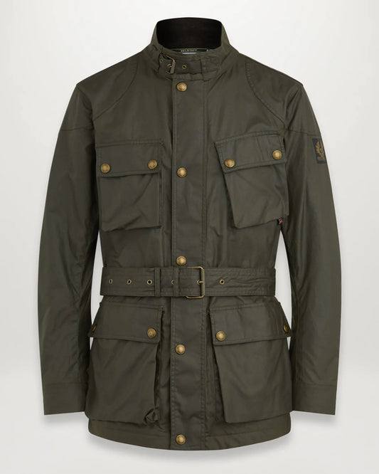 Trialmaster Jacket Waxed Cotton Olive Green