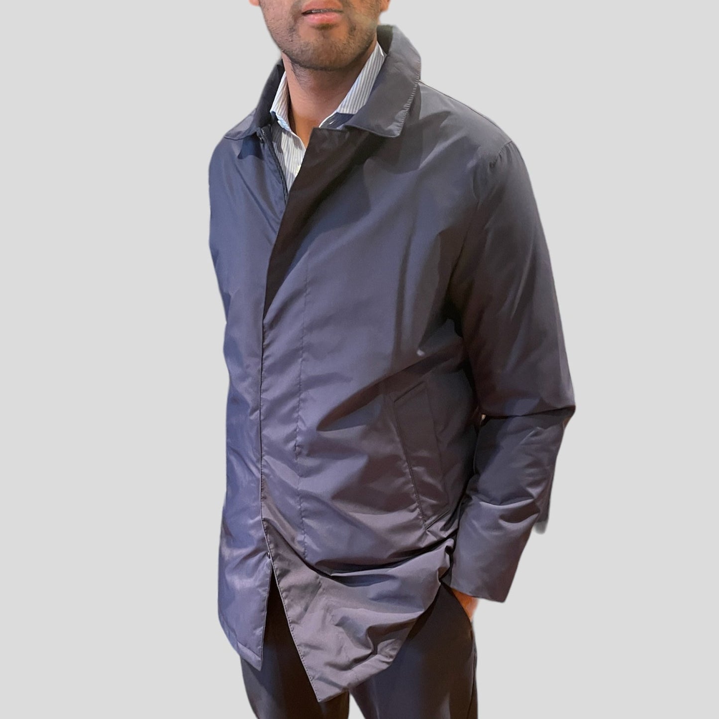 Morning Coat con Pettorina Blu