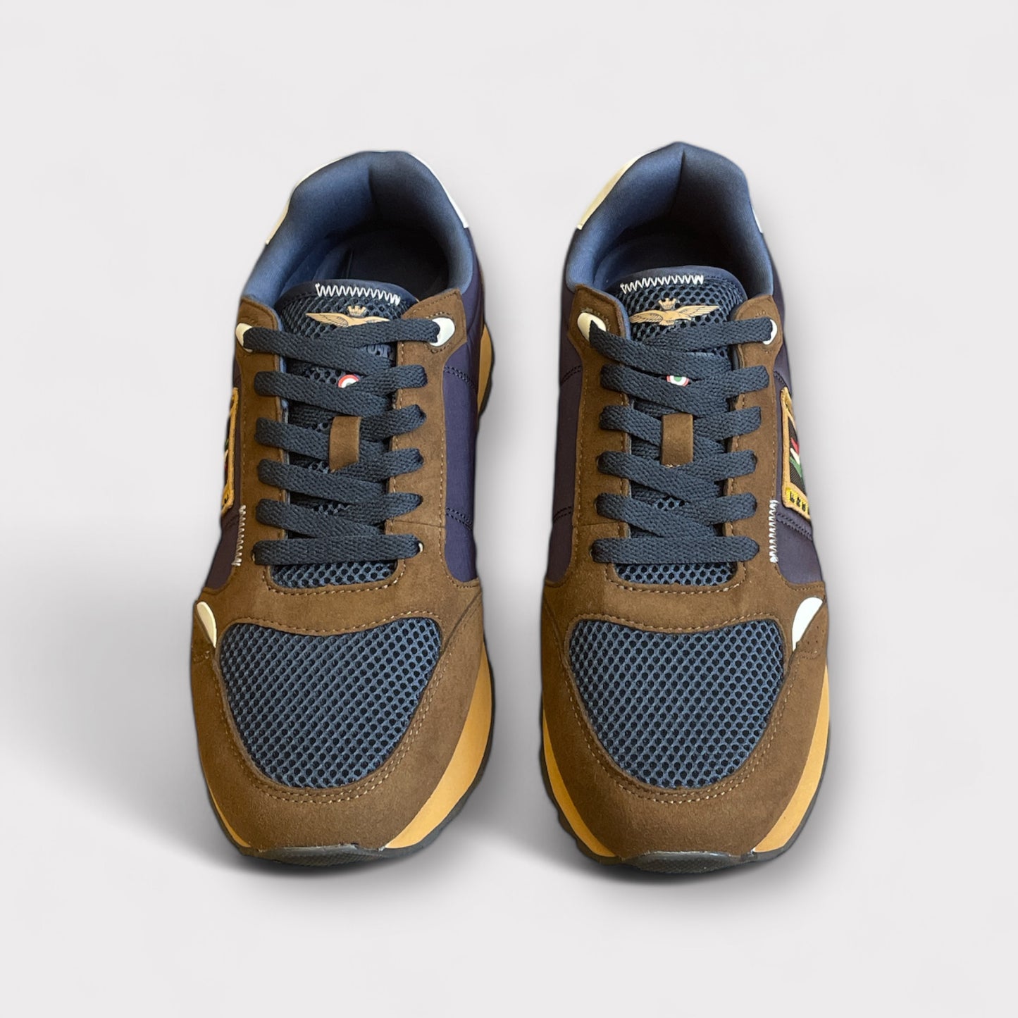 Sneakers Frecce Navy and Brown