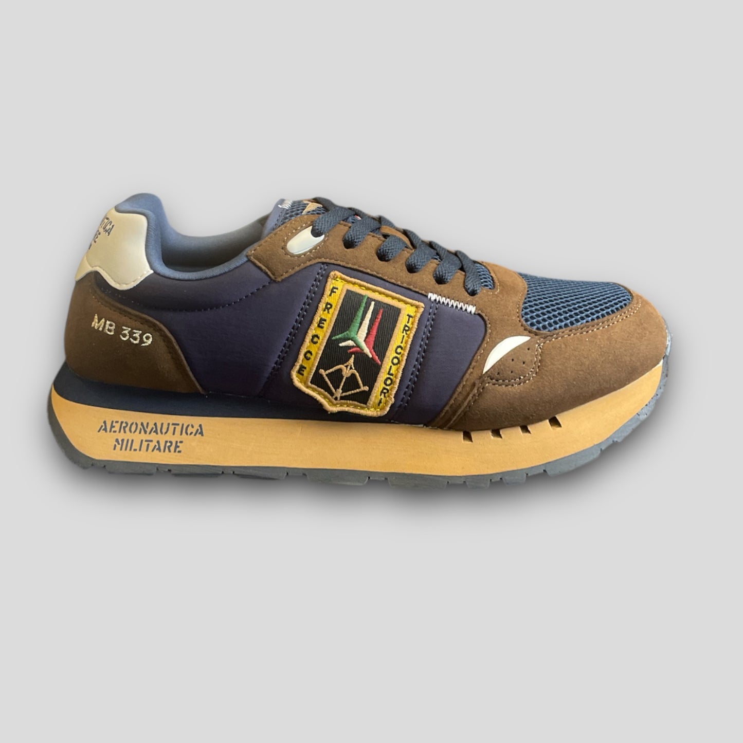 Sneakers Frecce Navy and Brown