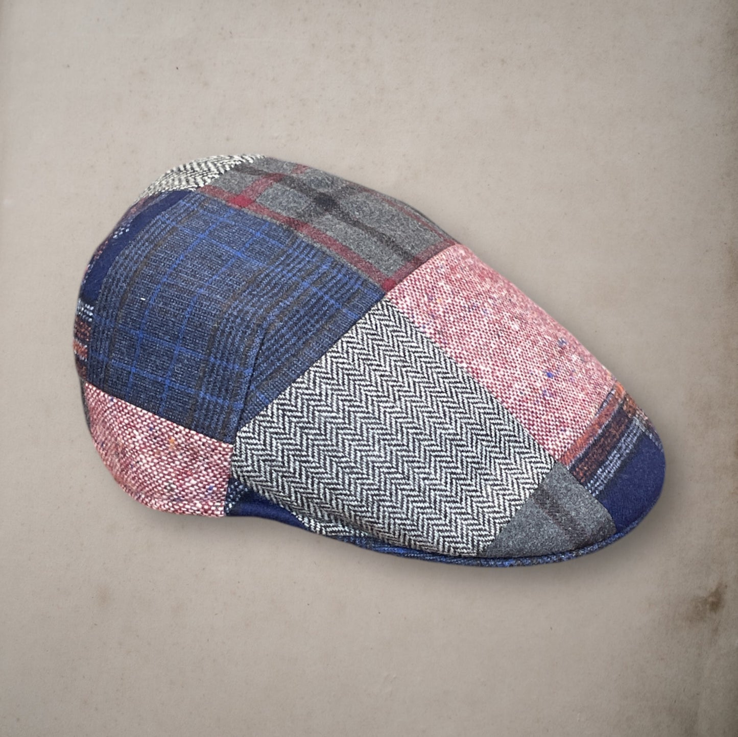 Mixed Patchwork Flat Hat