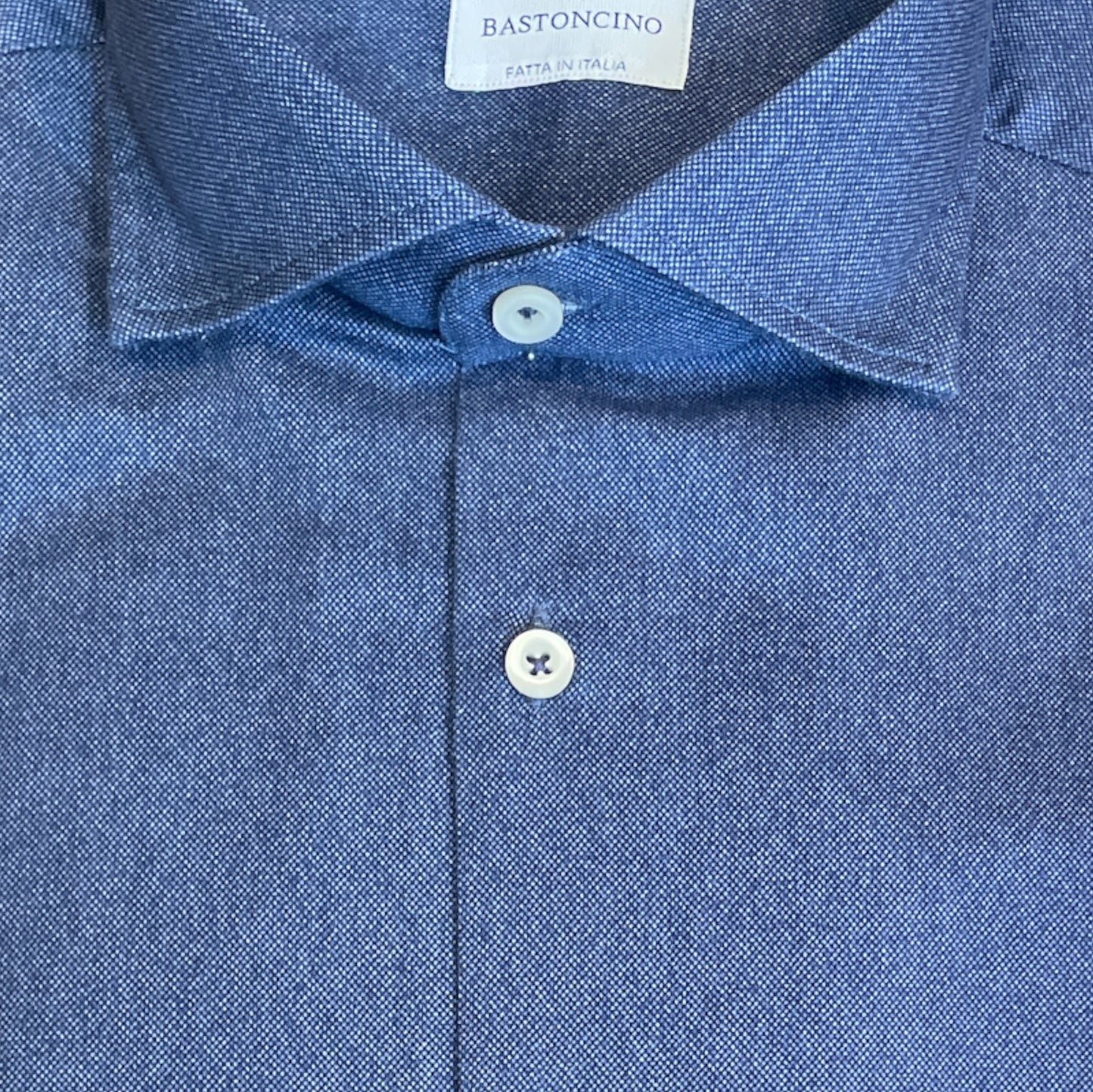 Camicia in flanella blu navy