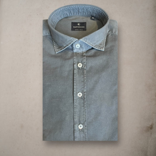 Cotton Washed Gray  Shirt