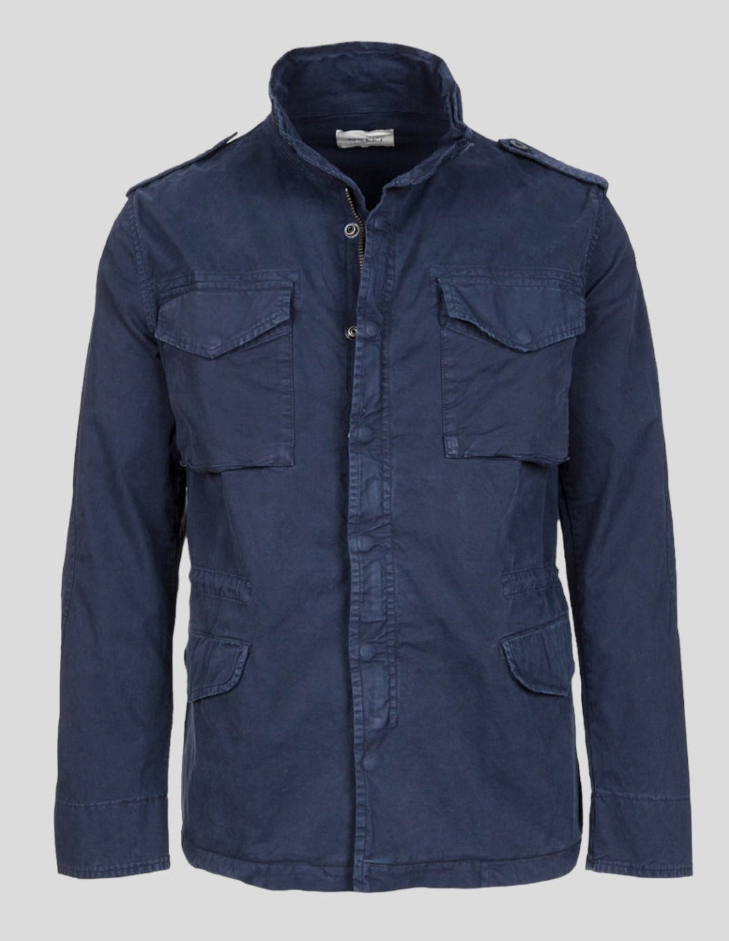 Field Jacket  in cotone blu scuro