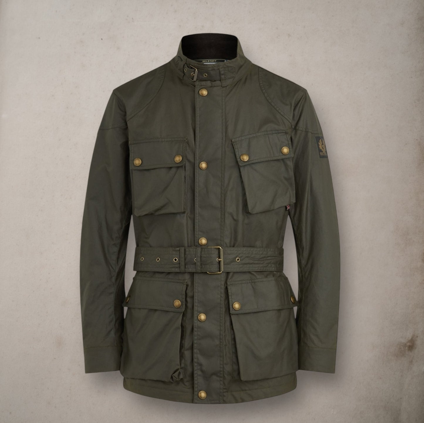 Trialmaster Jacket Waxed Cotton Olive Green