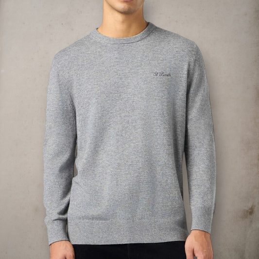 Mélange Grey Lambswool Sweater