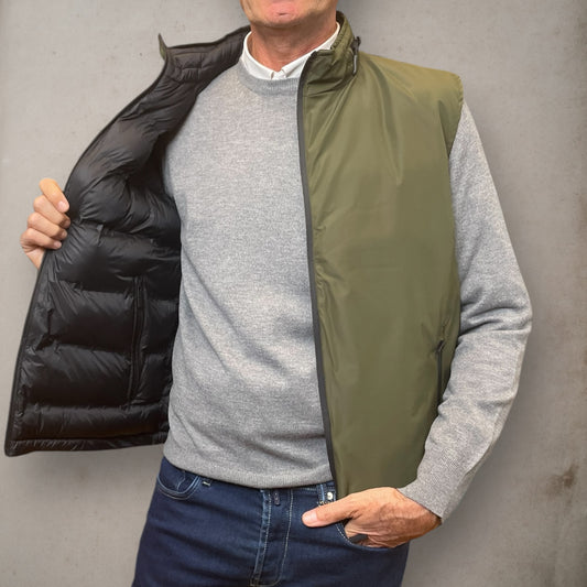 Gilet reversibile verde