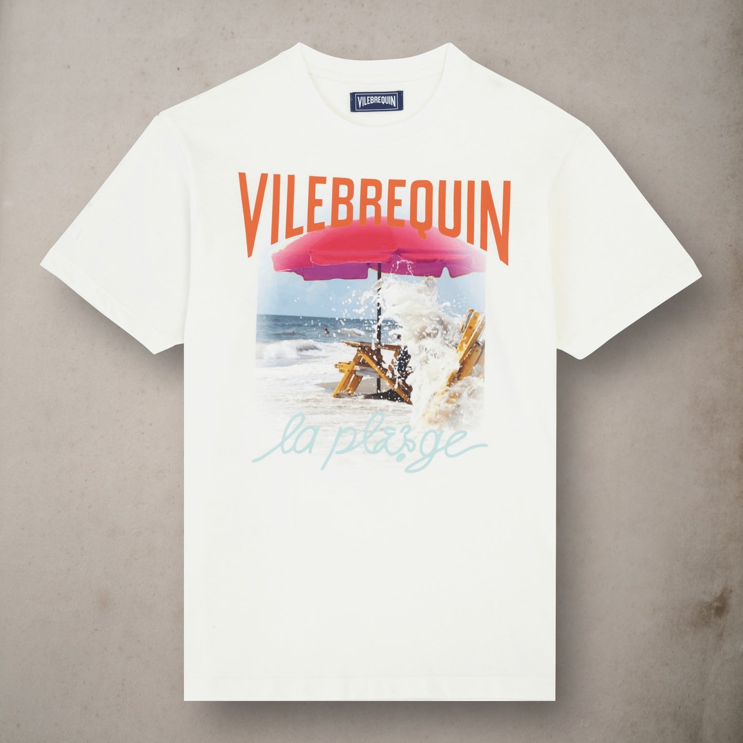 T-shirt  Wave On The Beach Off White