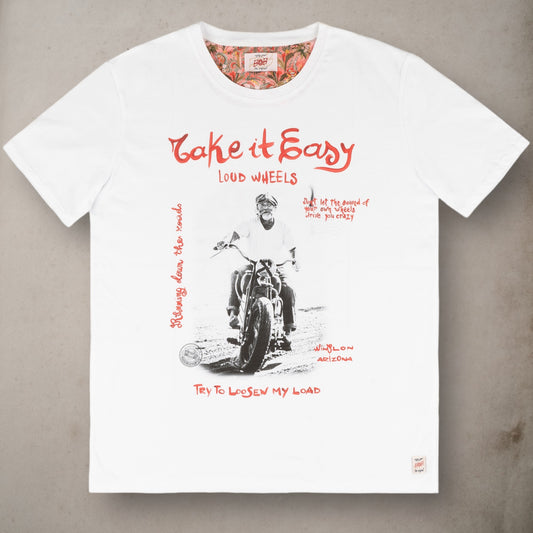 T-shirt Take it Easy White