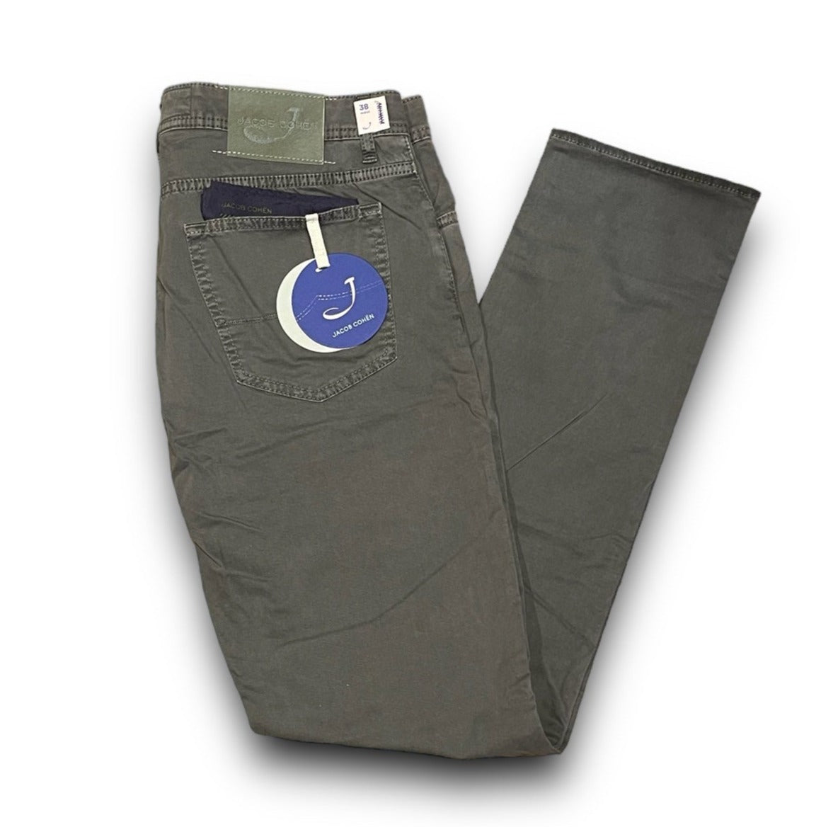 Cotton Pant Jacob Cohen Grey J622 Dark Grey Label