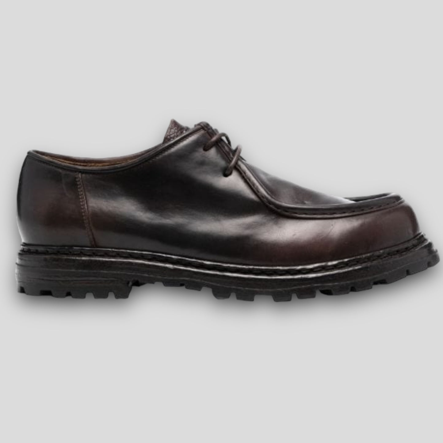 Black Brown Leather Derby Volcov