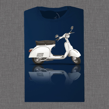 Vespa  ET3 Silver Specchio  Navy - Vaturi